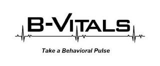 B-VITALS TAKE A BEHAVIORAL PULSE logo