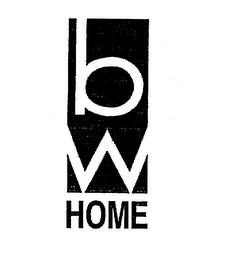 B W HOME logo