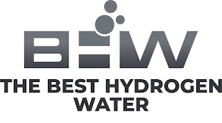 B W THE BEST HYDROGEN WATER logo