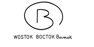 B WOSTOK BOCTOK BOCMOK logo