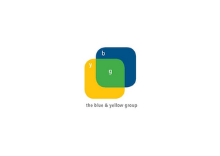 B Y G THE BLUE & YELLOW GROUP logo
