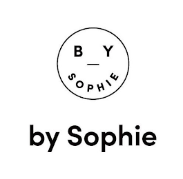 B Y SOPHIE BY SOPHIE logo