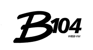 B104 WBSB-FM logo