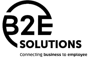 B2E SOLUTIONS CONNECTING BUSINESS TO EMPLOYEE logo