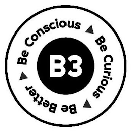 B3 BE CONSCIOUS BE CURIOUS BE BETTER logo