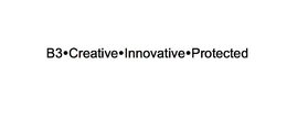 B3·CREATIVE·INNOVATIVE·PROTECTED logo