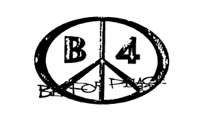 B4 BE FOR PEACE logo