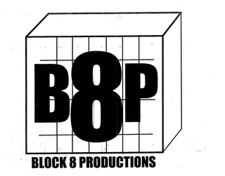 B8P BLOCK 8 PRODUCTIONS logo