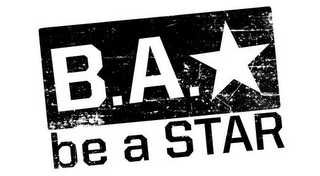 B.A. BE A STAR logo