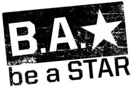 B.A. BE A STAR logo