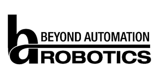 BA BEYOND AUTOMATION ROBOTICS logo