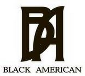 BA BLACK AMERICAN logo