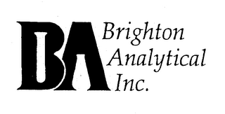 BA BRIGHTON ANALYTICAL INC. logo