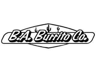 B.A. BURRITO CO. logo