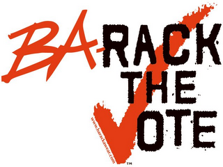BA-RACK THE VOTE logo