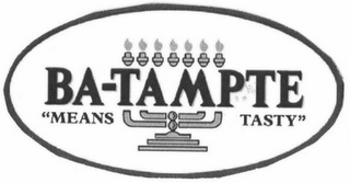BA-TAMPTE "MEANS TASTY" logo