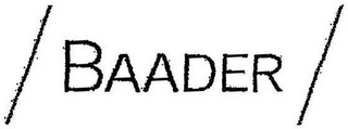 BAADER logo