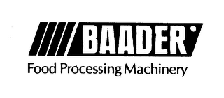 BAADER FOOD PROCESSING MACHINERY logo