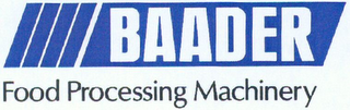 BAADER FOOD PROCESSING MACHINERY logo