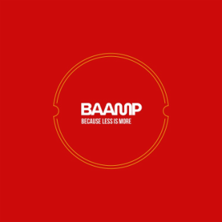 BAAMP BECAUSE LESS IS MORE logo