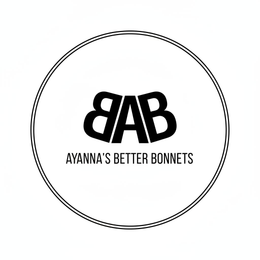 BAB AYANNA'S BETTER BONNETS logo