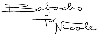 BABACHO FOR NICOLE logo