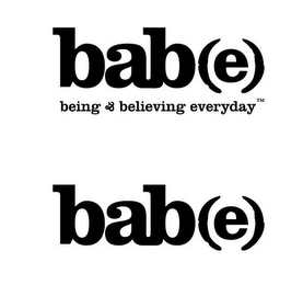 BAB(E) BEING & BELIEVING (EVERYDAY) logo