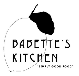 BABETTE'S KITCHEN "SIMPLY GOOD FOOD" logo