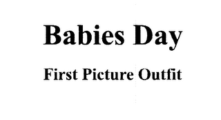 BABIES DAY FIRST PICTURE OUTFIT logo