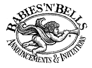 BABIES 'N' BELLS ANNOUNCEMENTS AND INVITATIONS logo