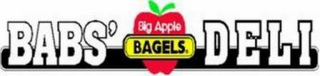 BABS' BIG APPLE BAGELS DELI logo