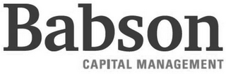 BABSON CAPITAL MANAGEMENT
