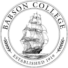 BABSON COLLEGE ESTABLISHED 1919 logo