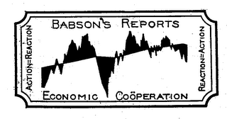 BABSON'S REPORT ECONOMIC COOPERATION ACTION = REACTION REACTION = ACTION logo