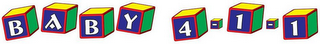 BABY 4-1-1 logo