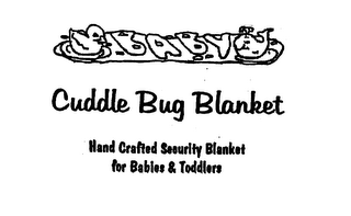 BABY CUDDLE BUG BLANKET HAND CRAFTED SECURITY BLANKET FOR BABIES & TODDLERS logo