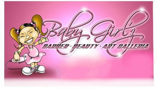 BABY GIRLZ BARBER BEAUTY ART GALLERIA logo