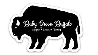 BABY GREEN BUFFALO HIPPIE · LOVE · FLOWER logo
