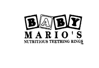 BABY MARIO'S NUTRITIOUS TEETHING RINGS logo