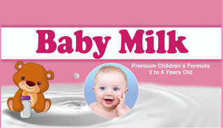 BABY MILK PREMIUM FORMULA FOR CHILDREN 2 TO 6 YEARS OLD NET WT. 16OZ (454G) logo