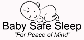BABY SAFE SLEEP "FOR PEACE OF MIND" logo