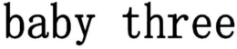 BABY THREE logo