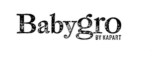 BABYGRO BY KAPART logo
