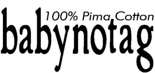 BABYNOTAG 100% PIMA COTTON logo