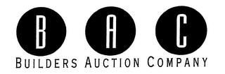 BAC BUILDERS AUCTION COMPANY logo