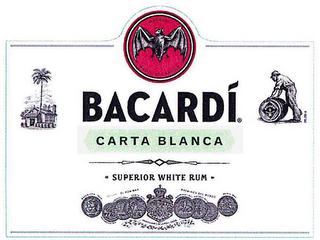 BACARDI CARTA BLANCA SUPERIOR WHITE RUM logo