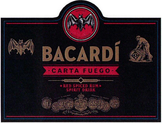 BACARDI CARTA FUEGO RED SPICED RUM SPIRIT DRINK logo