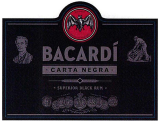 BACARDI CARTA NEGRA SUPERIOR BLACK RUM logo