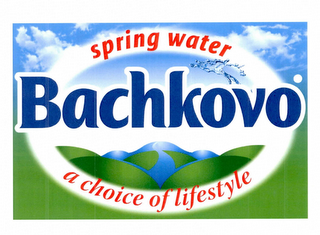 BACHKOVO SPRING WATER A CHOICE OF LIFESTYLE logo