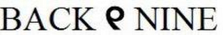 BACK 9 NINE logo